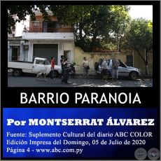 BARRIO PARANOIA - Por MONTSERRAT ÁLVAREZ - Domingo, 05 de Julio de 2020